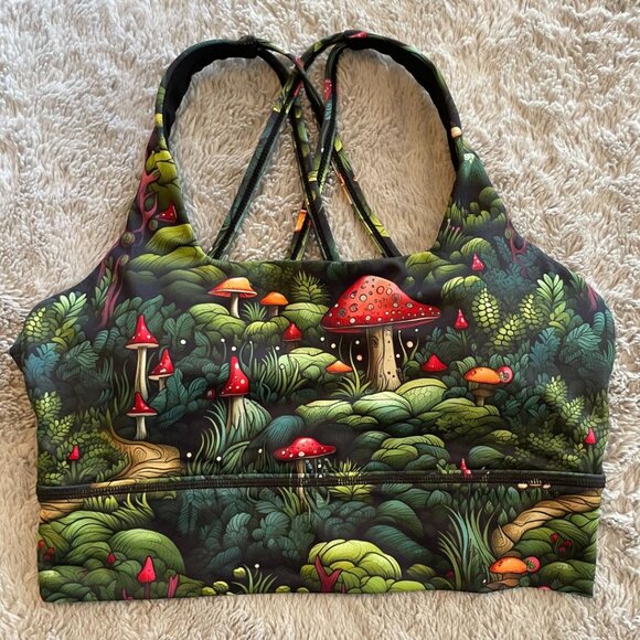 CVG "Enchanted Forest" Longline Sports Bra NWOT (S) - Picture 1 of 6